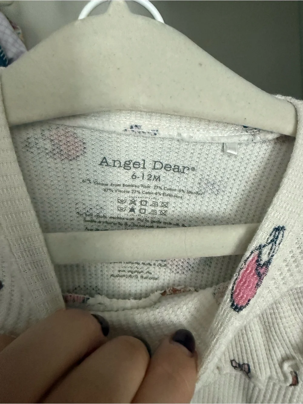UGC Angel Dear Football & Bows Ruffle Waffle Top & Waffle Flare Pant 6-12M
